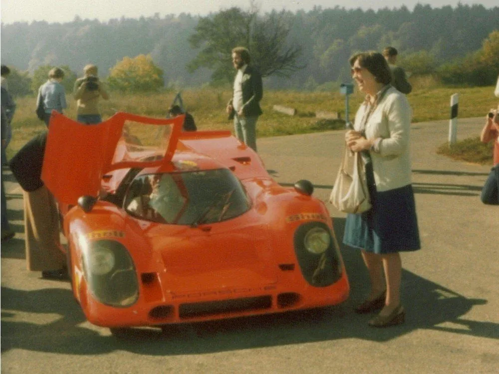 Présentation presse à Weissach, 1974